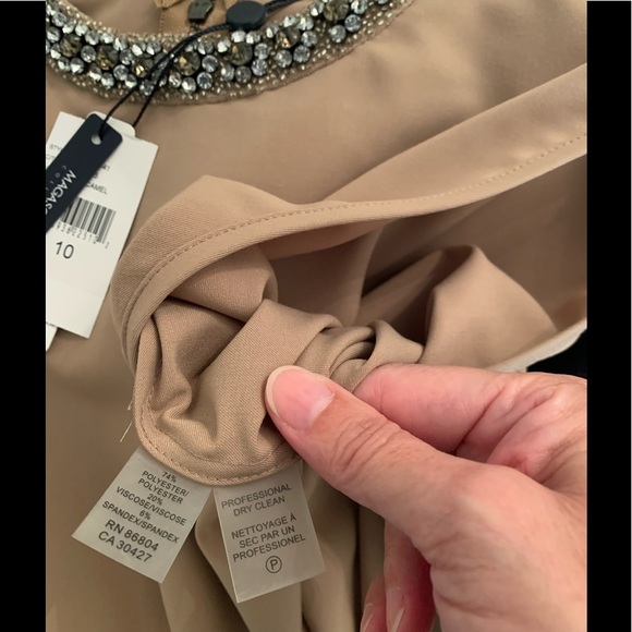 NWT MAGASCHONI Collection Jeweled Collar Dress - Picture 8 of 8
